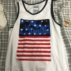 American flag tank top